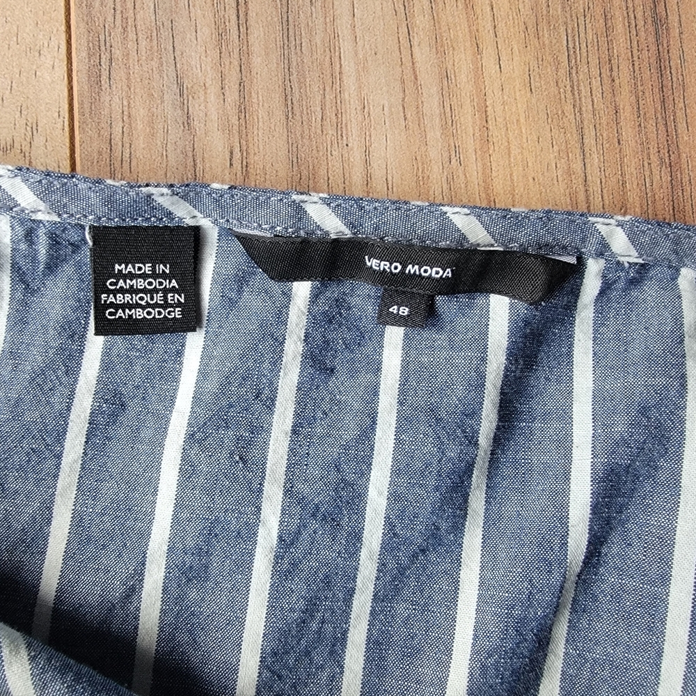Vera Moda Chambray Dress NWOT Fits XL - Picture 2 of 4